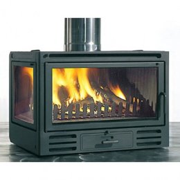 Каминная топка Edilkamin Firebox Riga 49 V dx, с боковым стеклом слева
